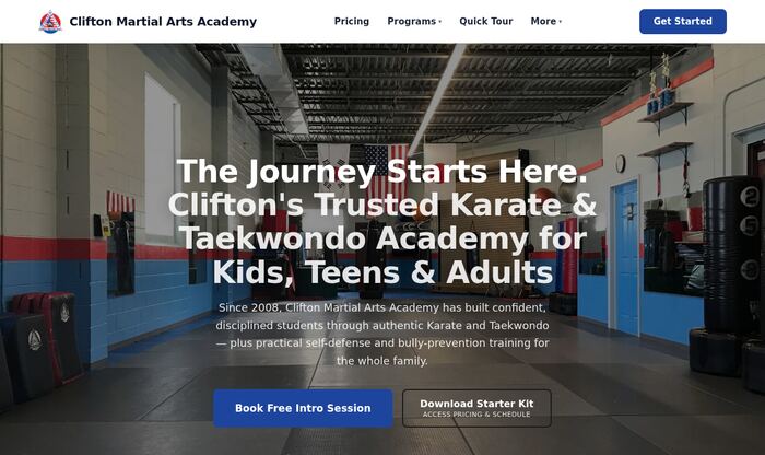 The same school's site after the Combat Boost rebuild