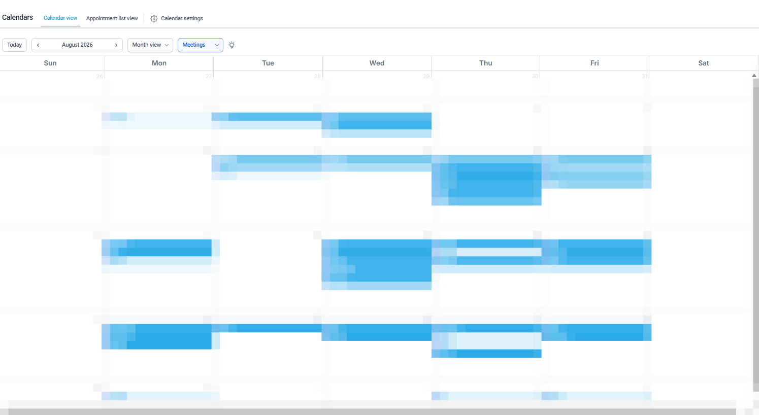 Alliance Jiu Jitsu booking calendar